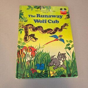 The Runaway Wolf Cub Walt Disney Productions 1980 Hardcover Book Club Edition